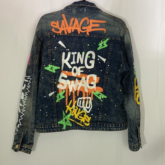 Argonaut Nation Vintage Wash Jean Jacket Size S - Picture 7 of 12